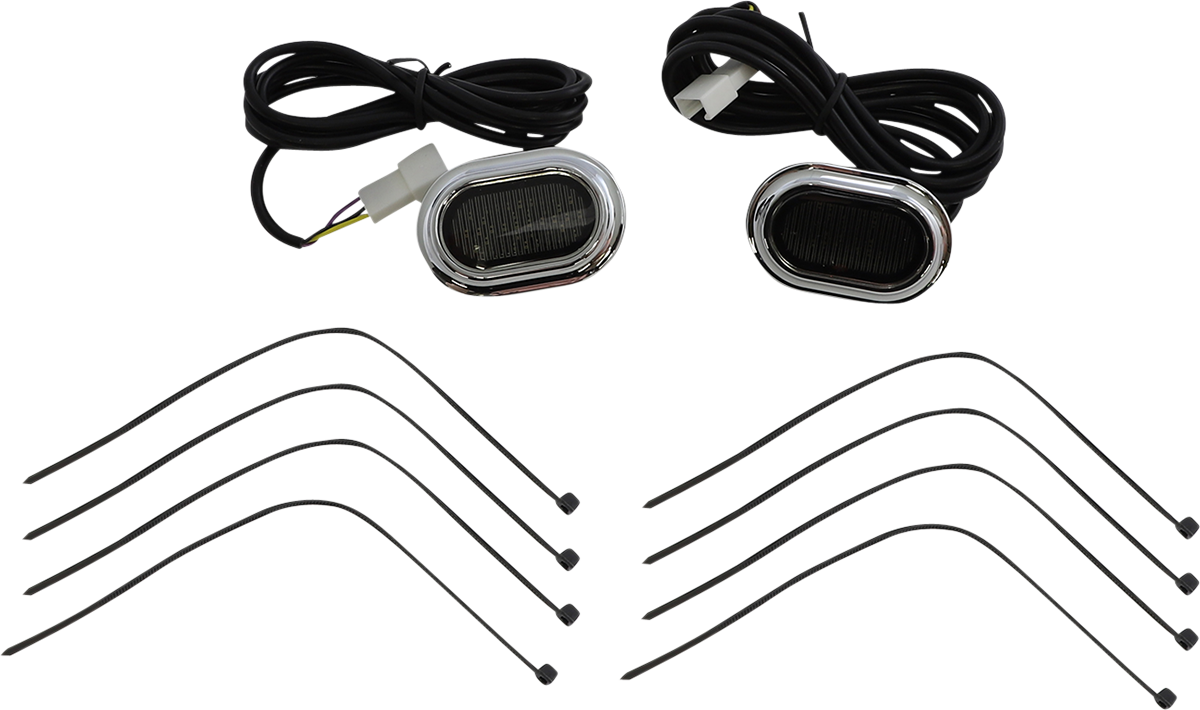 Custom Dynamics Chrome LED Antenna Grommet Lights 2006-2022 Harley Touring FLHX