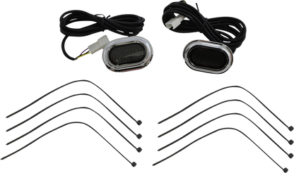 Custom Dynamics Chrome LED Antenna Grommet Lights 2006-2022 Harley Touring FLHX
