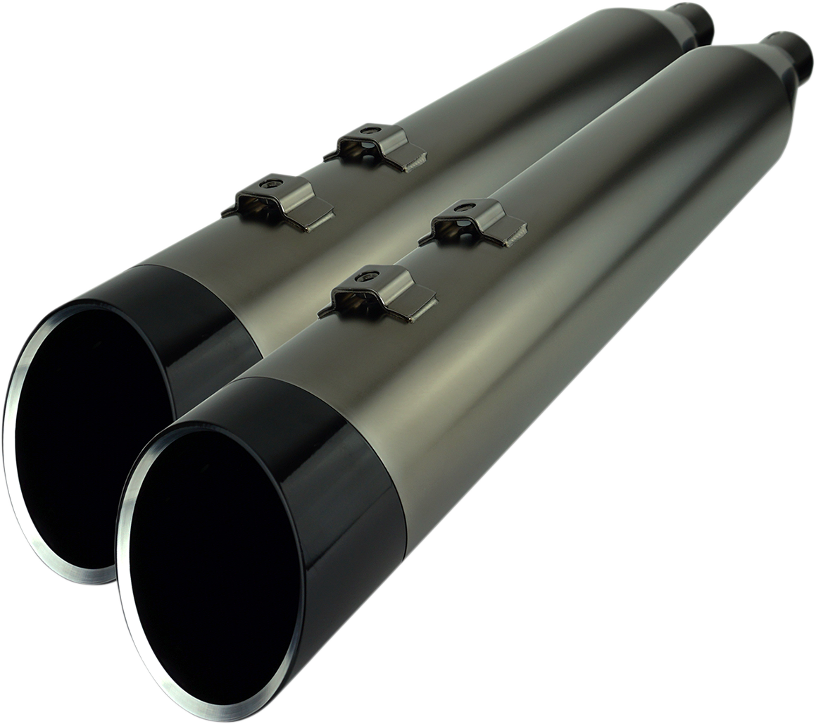 Khrome Werks 4.5" Smoked HP Plus Slip On Mufflers 2017-2024 Harley Touring FLHX