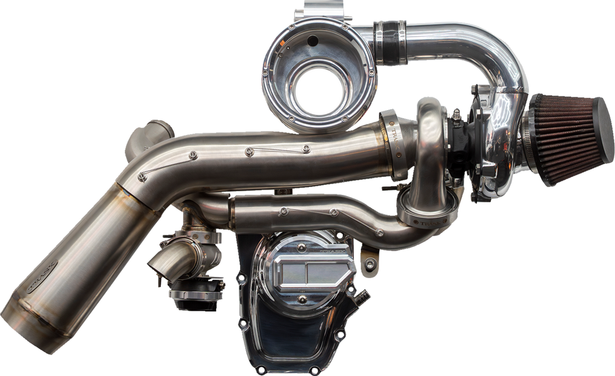 Trask Tornado Stage 2 Polished Turbo Kit for 2023-2025 Harley Touring Softail M8