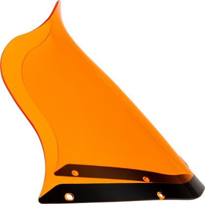 Klock Werks Kolor Flare 12.5" Orange Windshield fits Saddlemen S-RT Mini Fairing