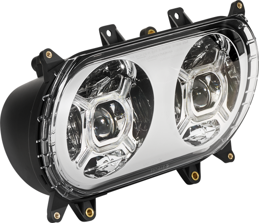 Custom Dynamics Double-X ProGlow LED Headlight fits 2015-2024 Harley Road Glide