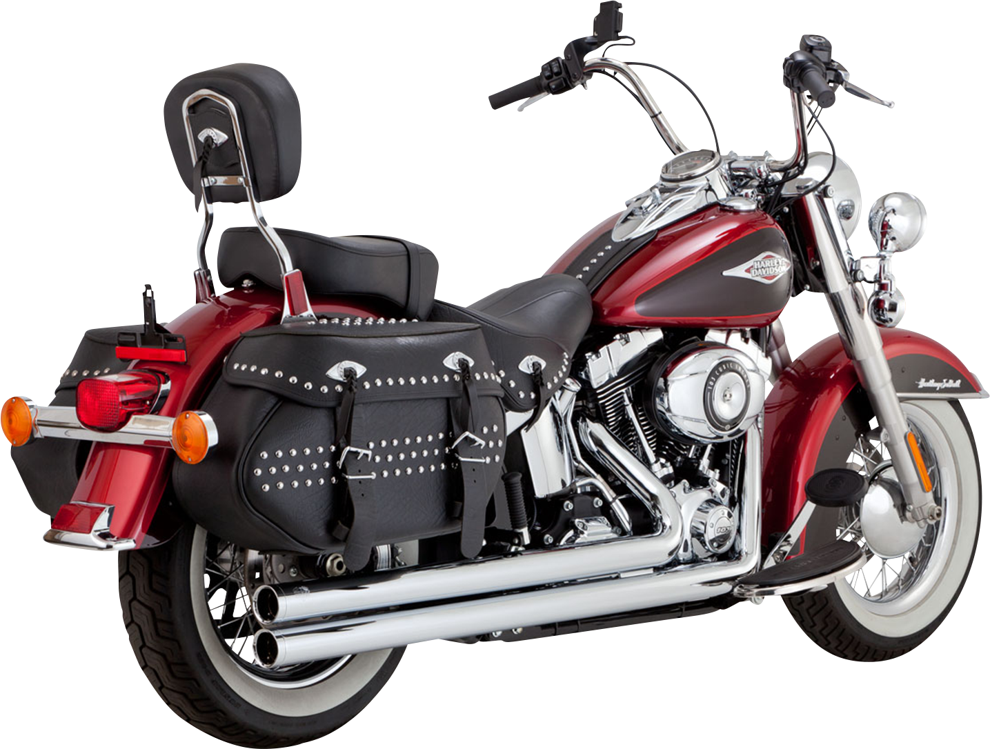 Vance & Hines Big Shots Staggered Exhaust System 1986-2017 Harley Softail 17323