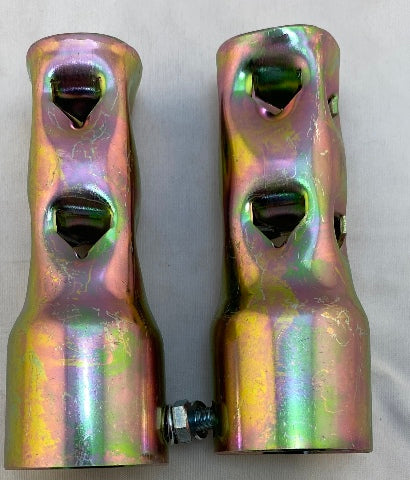Vtwin 4" long 1-3/4" steel pipe Exhaust Muffler Drag baffle set Harley pipes
