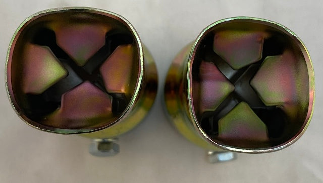 Vtwin 4" long 1-3/4" steel pipe Exhaust Muffler Drag baffle set Harley pipes