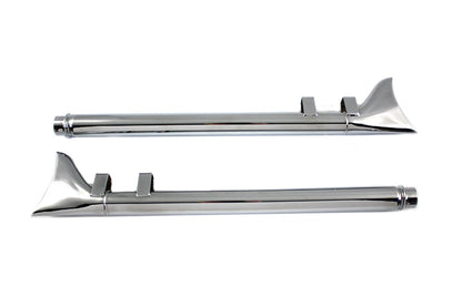 Wyatt Gatling Motorcycle 29" Fishtail Exhaust Muffler Kit 1985-1994 Harley FLT