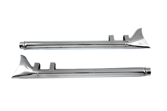 Wyatt Gatling Motorcycle 29" Fishtail Exhaust Muffler Kit 1985-1994 Harley FLT