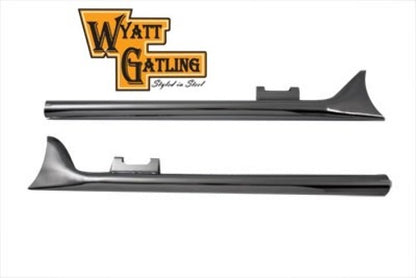 Vtwin Wyatt Gatling 33" Straight Fishtail Mufflers for 1995-16 Harley Touring FLHT