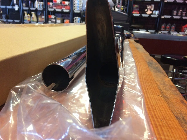 Vtwin Wyatt Gatling 33" Straight Fishtail Mufflers fits 1995-2016 Harley Touring
