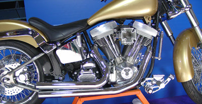 VTwin Wyatt Gatling Straight Cut Exhaust 1984-2006 Harley Softail FXST