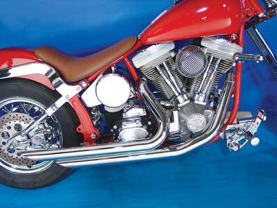 VTwin Wyatt Gatling Exhaust Drag Pipe Slash Shorty 1984-2006 Harley Softail FXST