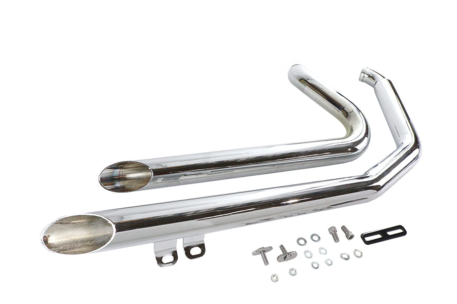 VTwin Wyatt Gatling Exhaust Drag Pipe Slash Shorty 1984-2006 Harley Softail FXST