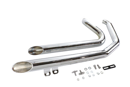 VTwin Wyatt Gatling Exhaust Drag Pipe Slash Shorty 1984-2006 Harley Softail FXST