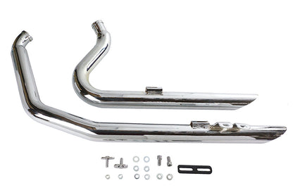 VTwin Wyatt Gatling Exhaust Drag Pipe Slash Shorty 1984-2006 Harley Softail FXST