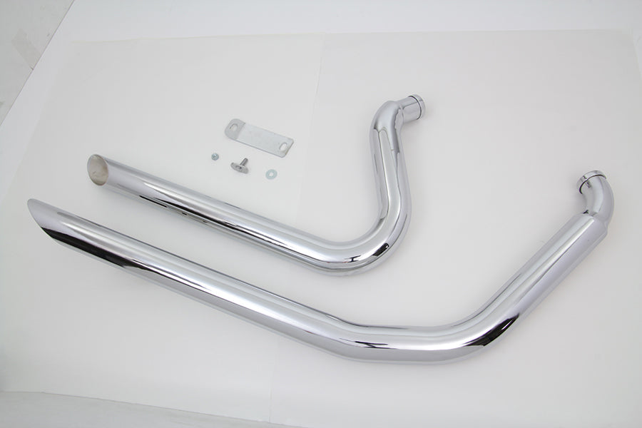 VTwin Wyatt Gatling Exhaust Drag Pipe Side Slash Shorty 1984-2006 Harley Softail
