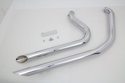 VTwin Wyatt Gatling Exhaust Drag Pipe Side Slash Shorty 1984-2006 Harley Softail