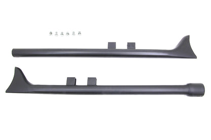 VTwin Black 36" Straight Fishtail Exhaust Muffler Set 2017-2020 Harley Touring