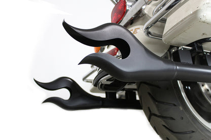 VTwin 36" Flame Motorcycle Exhaust Muffler Set 1995-2016 Harley Touring FLT