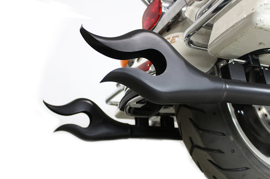 VTwin 36" Flame Motorcycle Exhaust Muffler Set 1995-2016 Harley Touring FLT