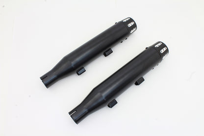 VTwin BlackTapered Revolver Tip Exhaust Muffler Set 2014-2017 Harley Sportster
