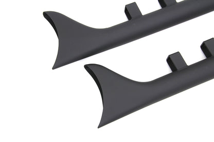 Wyatt Gatling Black 33" Straight Fishtail Mufflers 1995-2016 Harley Touring FLT