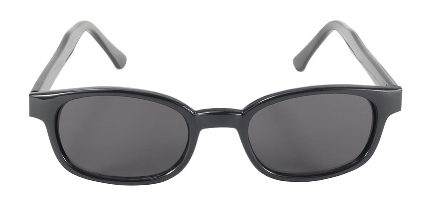 KD's Original Black 1 Pair Flame Smoke Lens Old School Biker Sunglasses 3010