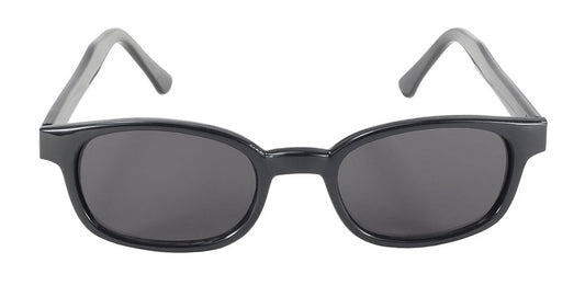 KD's Original Black 1 Pair Flame Smoke Lens Old School Biker Sunglasses 3010