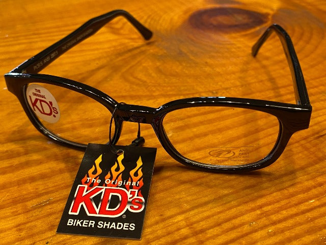 KD's Original 1 Pair Flame Clear Lens Old School Biker Sunglasses 3015