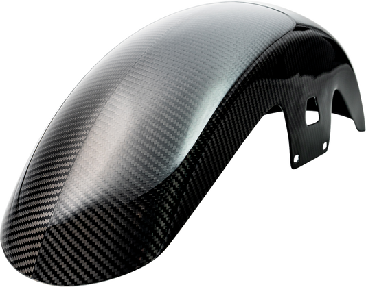 Slyfox Carbon Fiber Gloss Mid Front Fender for 2014-2025 Harley Touring Softail