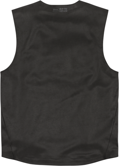Icon Backlot Mens Textile Black Motorcycle Riding Street Casual Club Vest