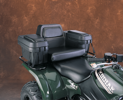 Moose Black Executive ATV Rear Cargo Rack Storage Trunk Box & Seat