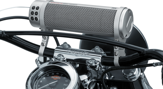Kuryakyn 2719 Road Thunder Silver 300w Handlebar Speaker Sound Bar for Harley