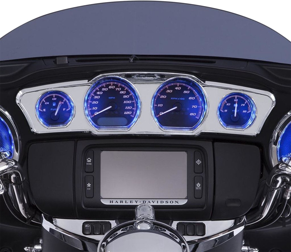 Ciro Shock & Awe LED Fairing Dash Accent 2014-2024 Harley Touring Street Glide
