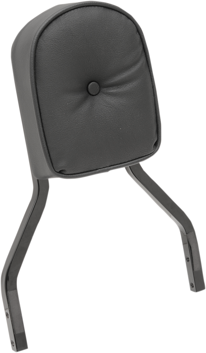 Drag Specialties Black 7" Vinyl Pillow Square Sissy Bar Pad for Harley Davidson