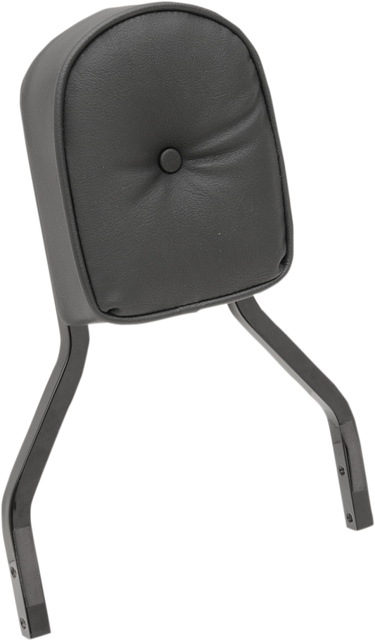 Drag Specialties Black 7" Vinyl Pillow Square Sissy Bar Pad for Harley Davidson