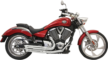 Bassani Pro Street Chrome Exhaust 2006-2015 Victory Kingpin Vegas Gunner Judge