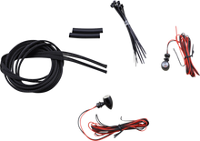 Custom Dynamics Black Red Micro Bullet LED Rear Motorcycle Turn Signals Harley