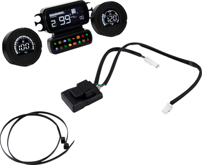Koso D2 LCD Multi-Function Digital Gauge Cluster Kit for 2014-24 Harley Touring