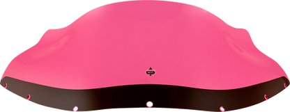 Klock Werks Kolor Flare 9" Pink Ice Windshield fits Harley FXRP Style Fairing