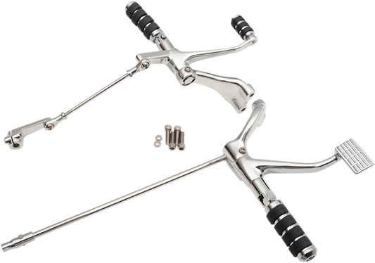 Drag Specialties Chrome Forward Control Kit for 2014-2022 Harley Sportster