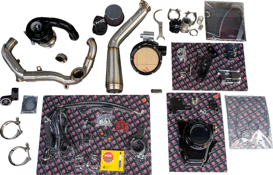 Trask  Brushed Tornado Turbo Performance Kit for 2017-2023 Harley Davidson M8
