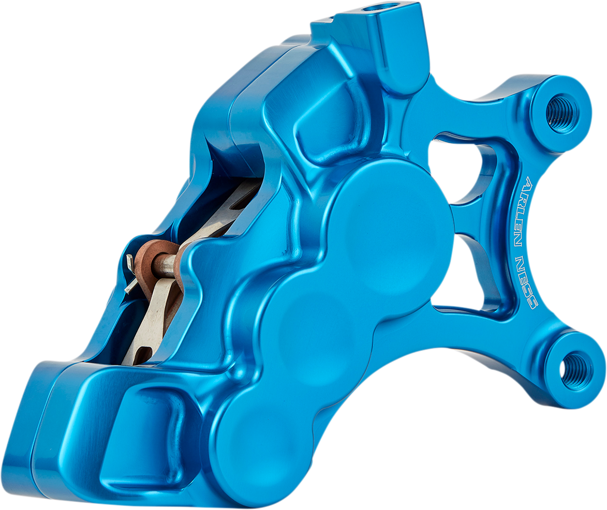 Arlen Ness Blue 6-Piston Front Right Brake Caliper fits 2006-2025 Harley 14"