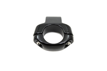 VTwin Deco Mirror Clamp Black to 1" handlebars Harley Dyna Softail Road King