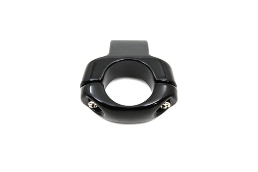 VTwin Deco Mirror Clamp Black to 1" handlebars Harley Dyna Softail Road King