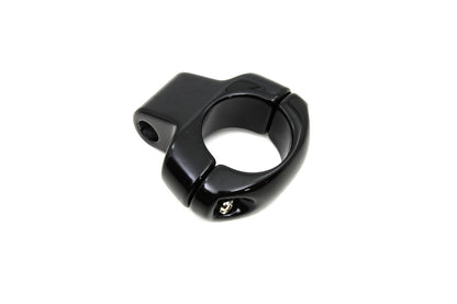 VTwin Deco Mirror Clamp Black to 1" handlebars Harley Dyna Softail Road King