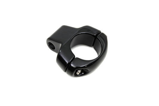 VTwin Deco Mirror Clamp Black to 1" handlebars Harley Dyna Softail Road King