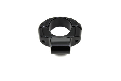 VTwin Deco Mirror Clamp Black to 1" handlebars Harley Dyna Softail Road King
