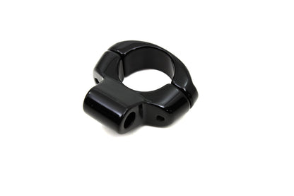 VTwin Deco Mirror Clamp Black to 1" handlebars Harley Dyna Softail Road King