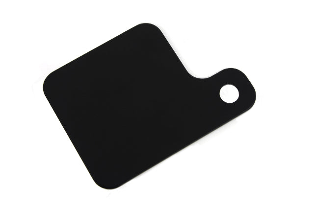 Vtwin Black Universal Motorcycle 1/2" Inspection Tag Mount Holder for Harley
