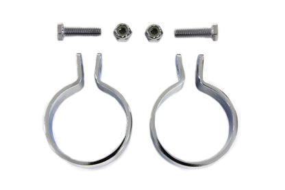 Vtwin 1-7/8" Motorcycle Rear Muffler End Clamp Set for Harley Davidson